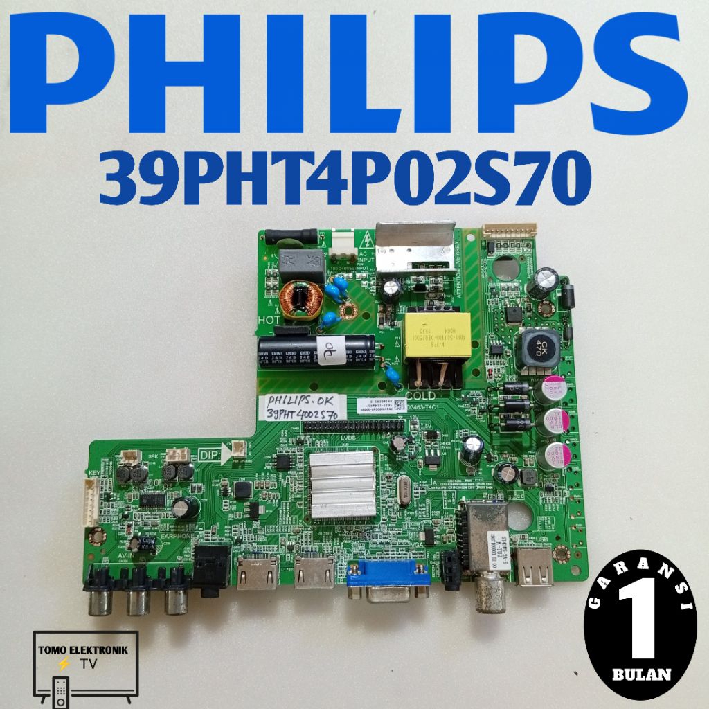 MAINBOARD MESIN TV PHILIPS 39PHT4P02S70 - MOBO