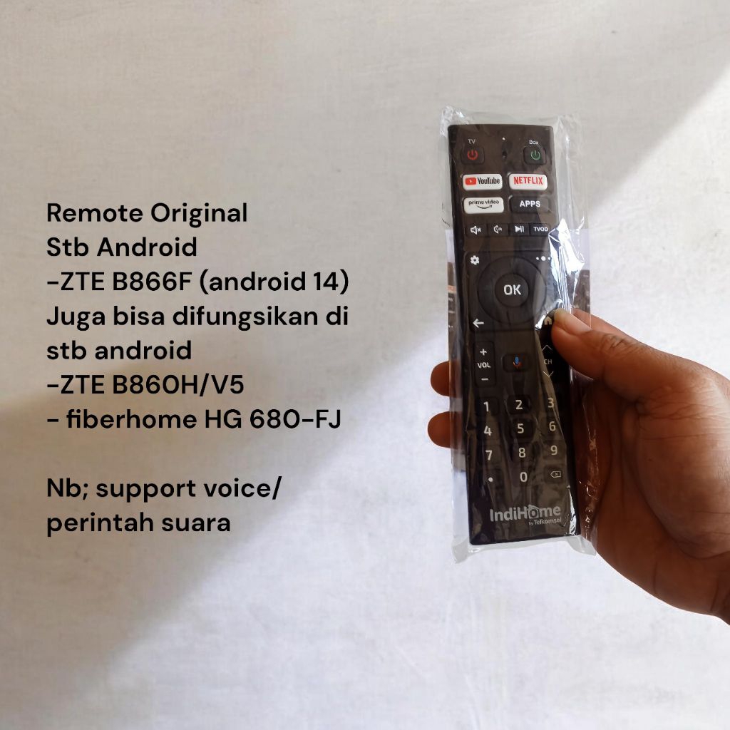 Remote Original Stb Indihome ZTE B866F, B860H, HG860-FJ (terbaru)