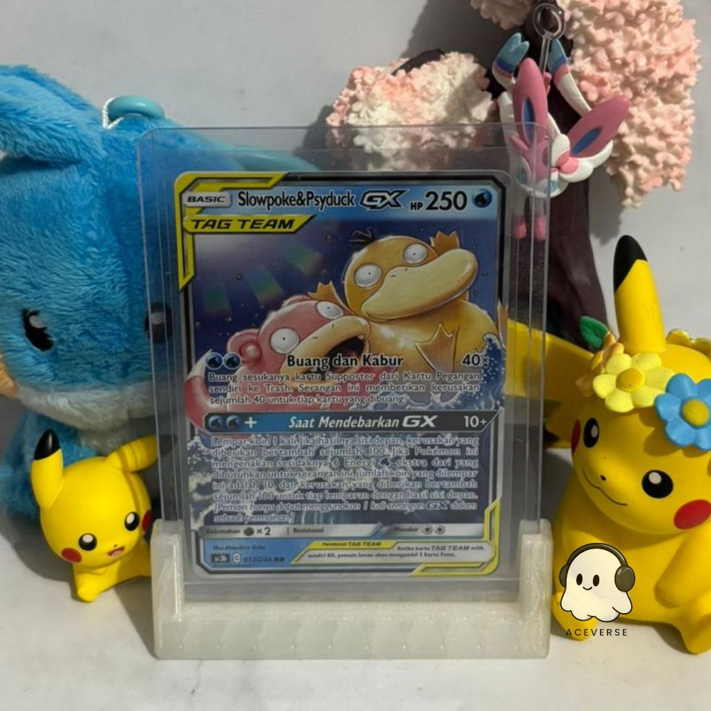Slowpoke & Psyduck GX 017/204 RR - AC3b Kartu Pokemon Indonesia