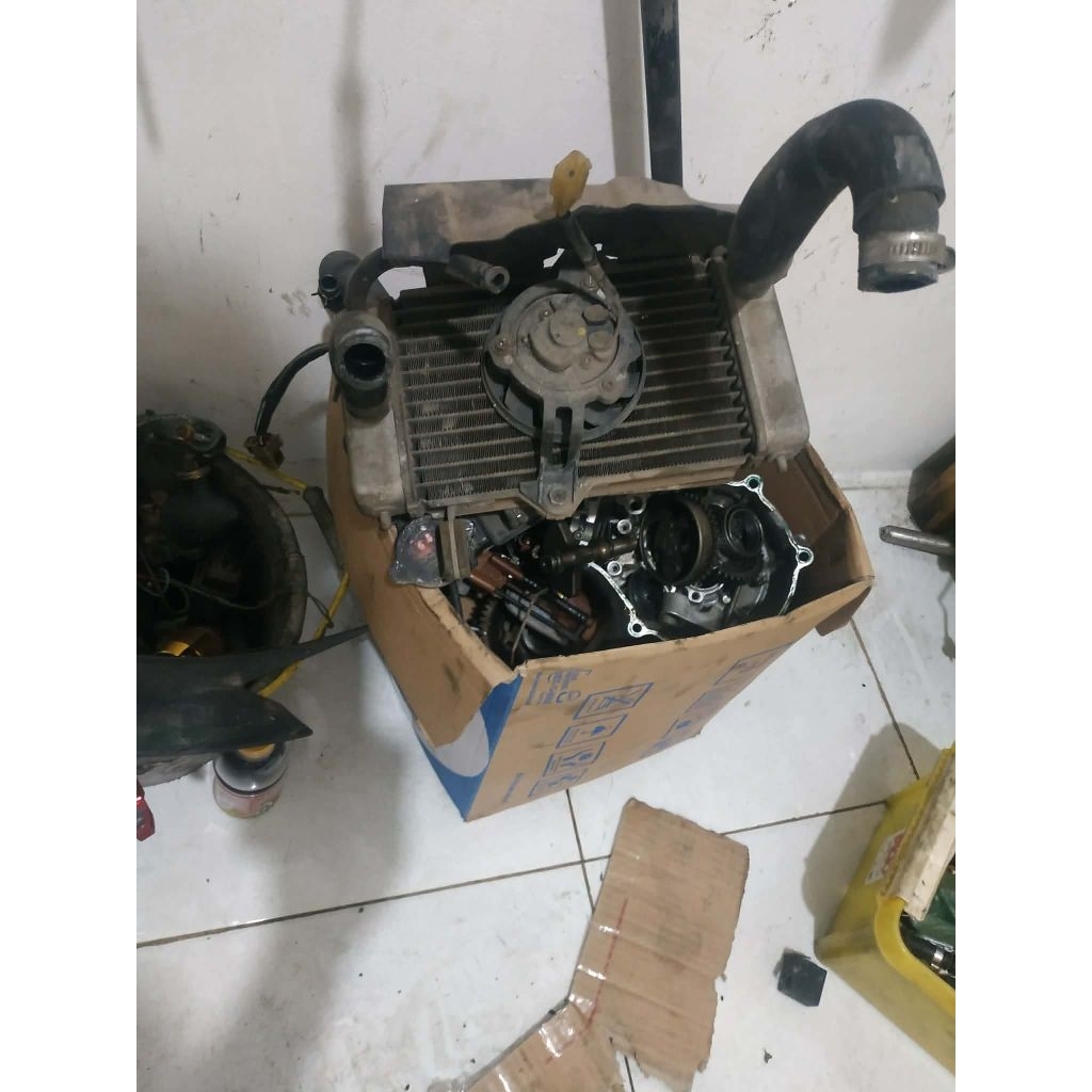 radiator set dan waterpump vixion