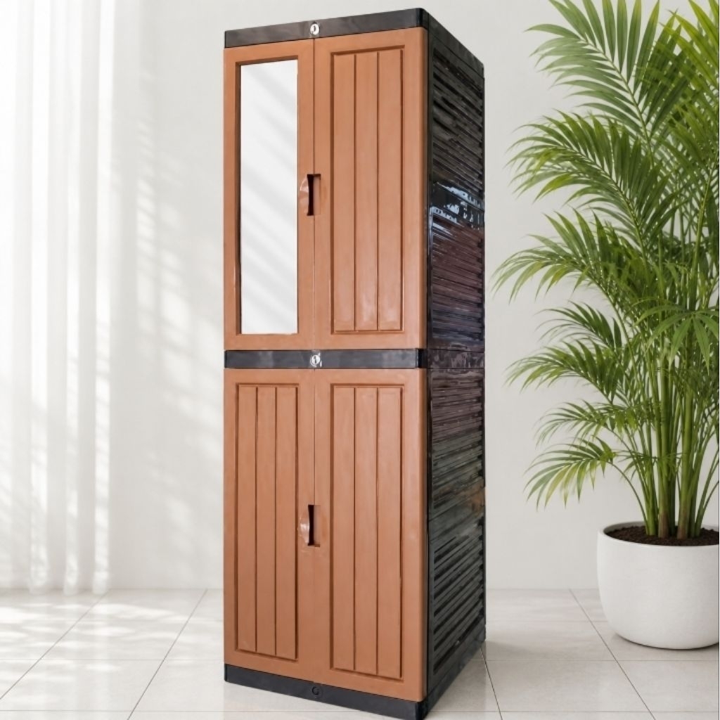 Sincana grand mini kaca lemari plastik 4 susun - 185