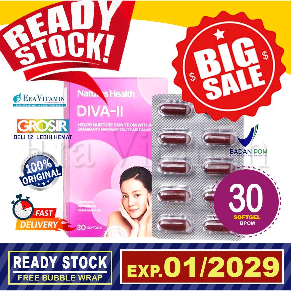Natures Health Diva II Collagen - Nature's Health kulit kolagen