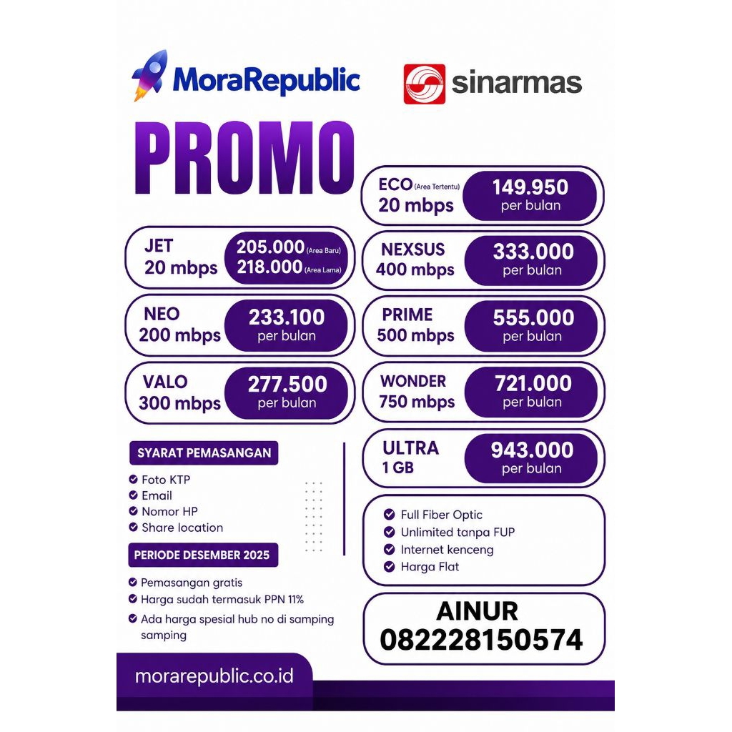 Wifi murah promo unlimited