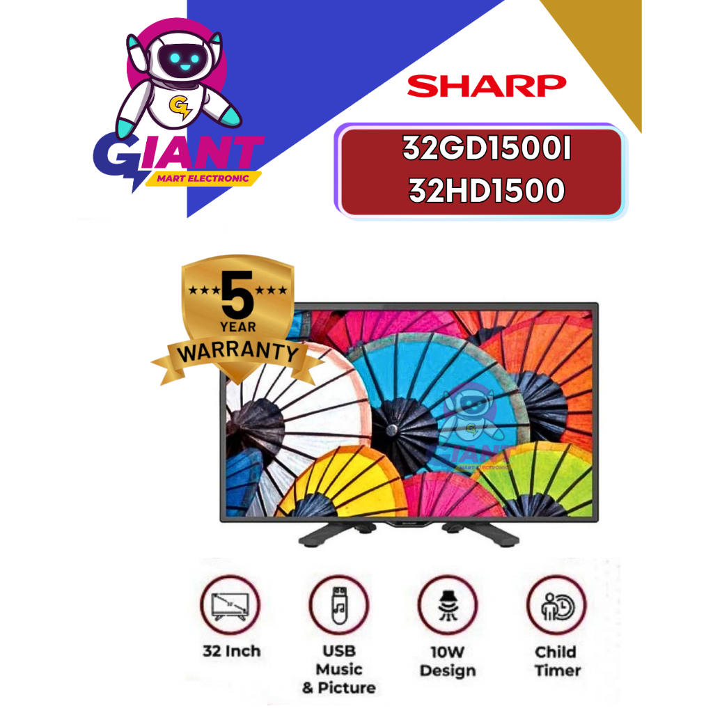 LED SHARP 32GD1500I/32HD1500 DIGITAL TV HD 32 INCH