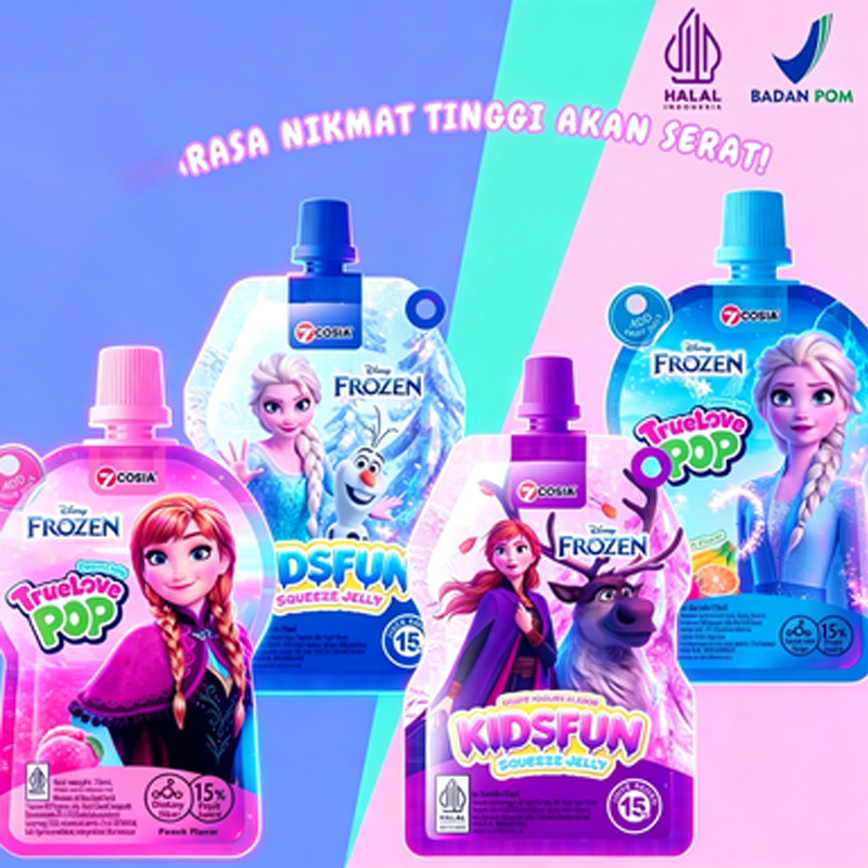 7 Cosia Squeeze Jelly Frozen TrueLove Pop & KidsFun Rasa Nikmat Tinggi Halal