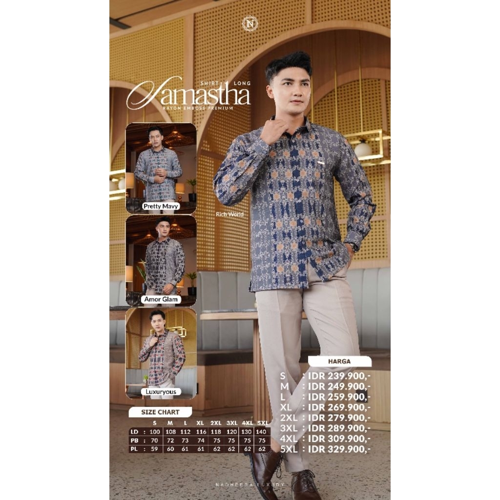 [ BISA COD ] SASMATHA KEMEJA AYAH DAN ANAK BY NADHEERA LUXURY / SHIRT NADHEERA LUXURY / SARIMBIT NAD