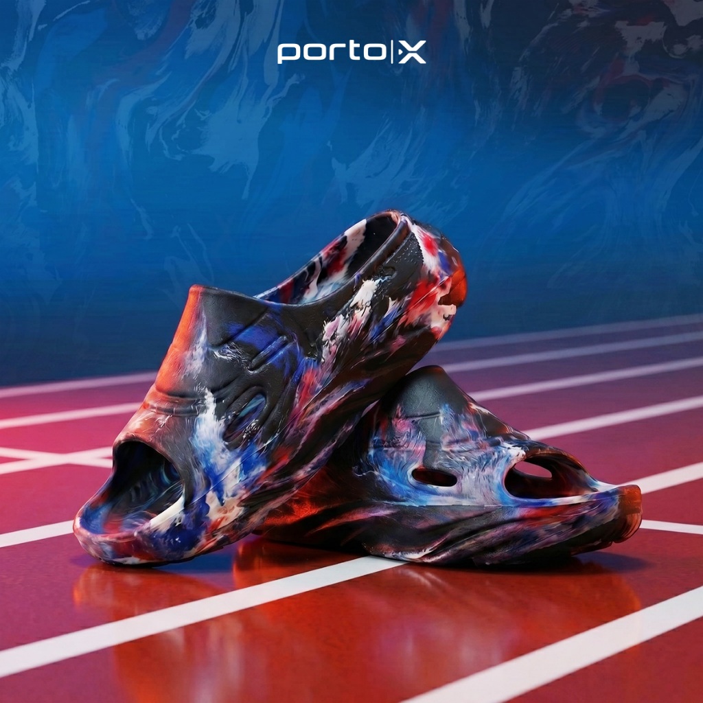 Porto X Sandals - Oscar Dainichi Slides Sendal Slop Recovery Artistik Premium Adaptifoam