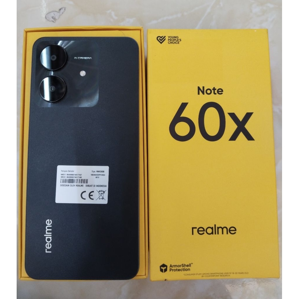 Realme Note 60x 4/128 second fullset