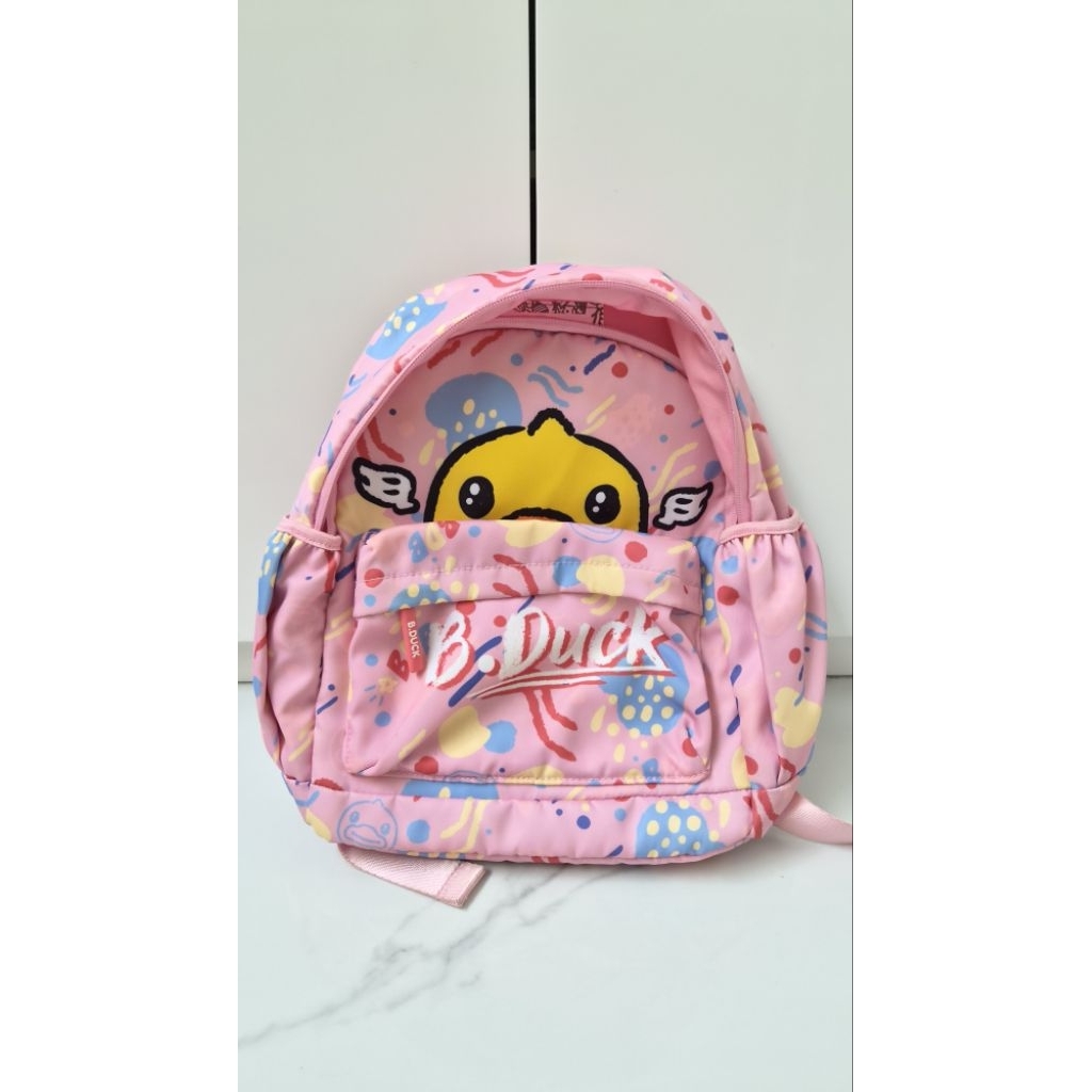 Preloved murah tas anak bacpack B duck pink