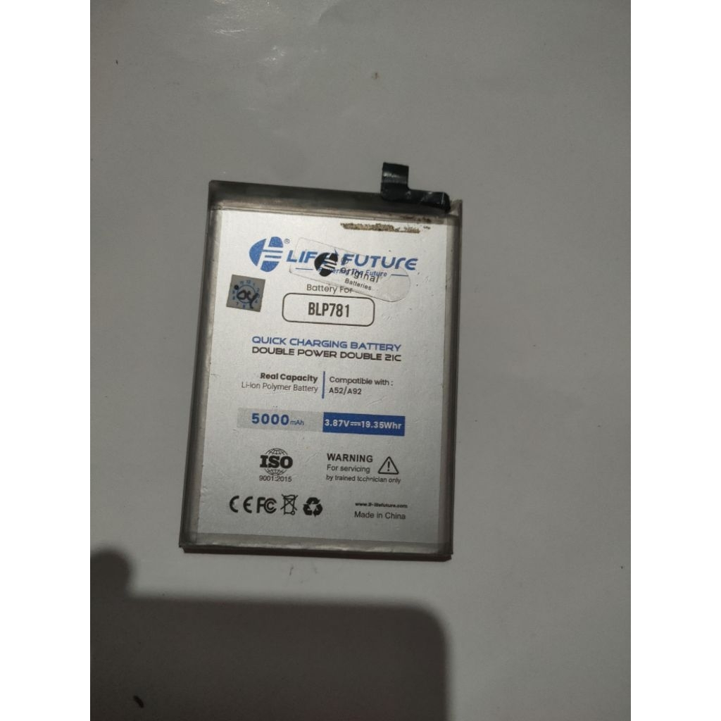 batrai bekas Oppo a52/a92 blp781