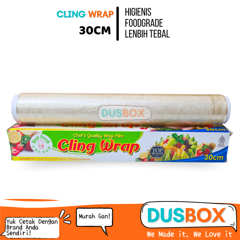 Plastik Wrapping Roll / Cling wrap / Wrapping Film / Plastik Wrapping roll Ukuran 30x30 cm Food Grad