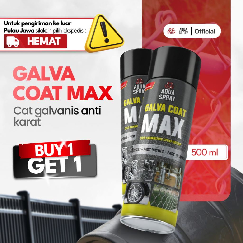 Aquaspray - Galva Coat Max - Cat Galvanis instant - Cat Anti Karat Galvanis - Cold Galvanizing Spray