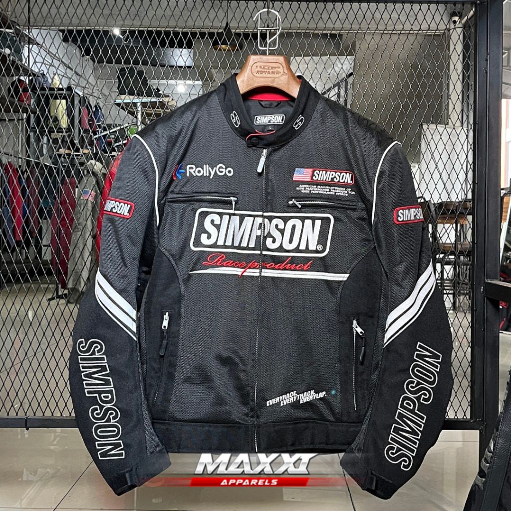 Jaket motor Simpson rollyGo| Rollygo NSM 2003 | Jaket riding pria | Original Simpson
