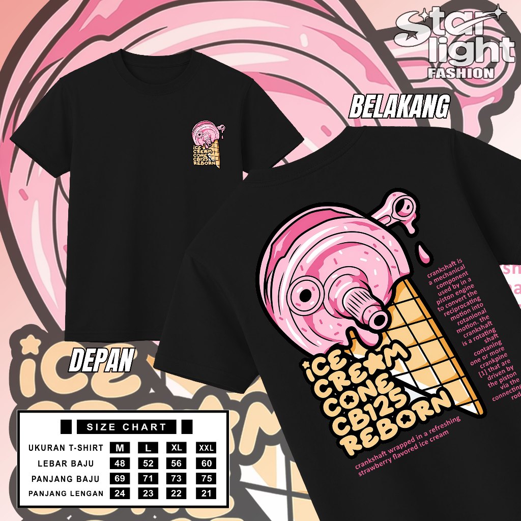 kaos cb 125 rebon kaos cb kaos tiger kaos es cream terbiak ori