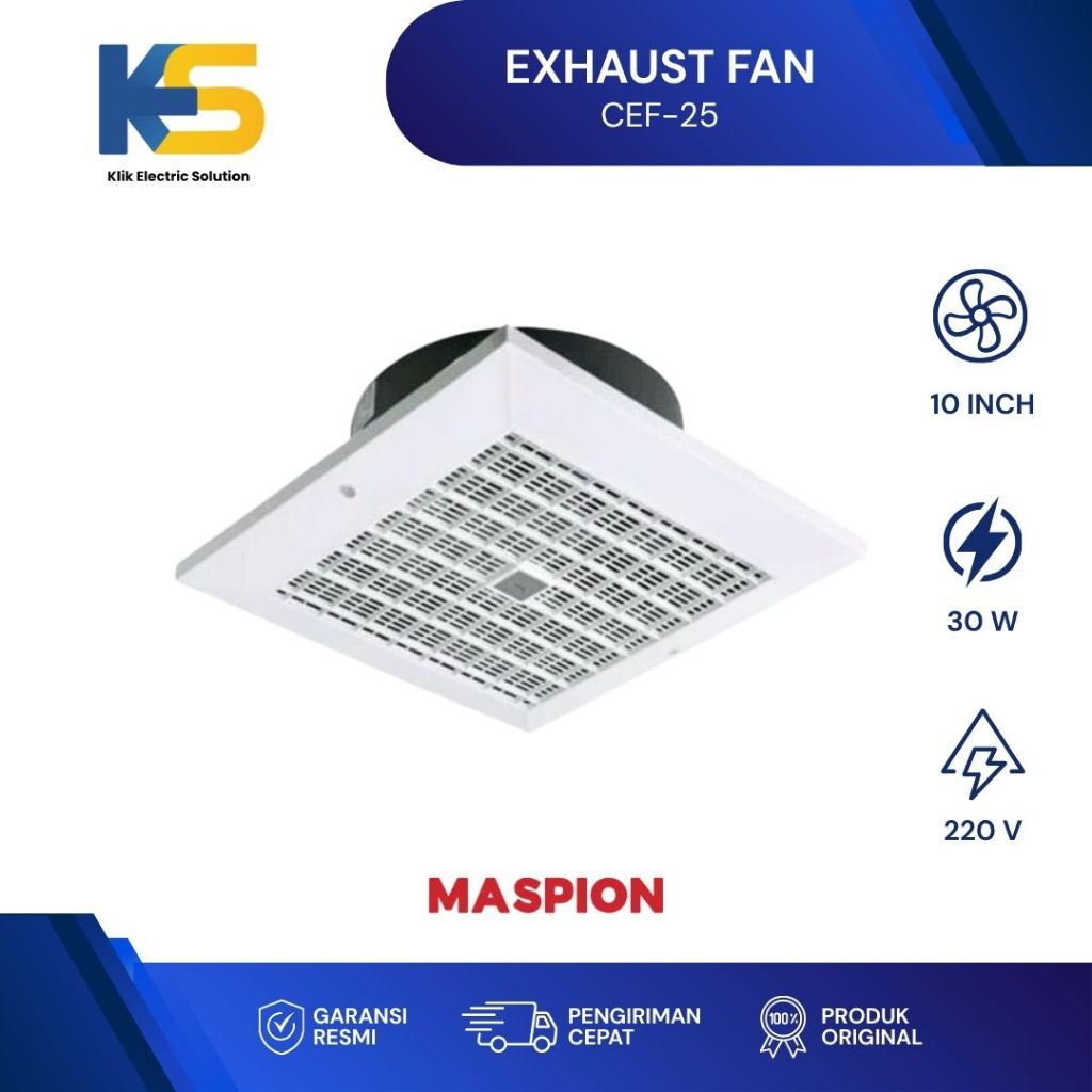 MASPION EXHAUST FAN CEF-25 / CEILING EXHAUST FAN MASPION