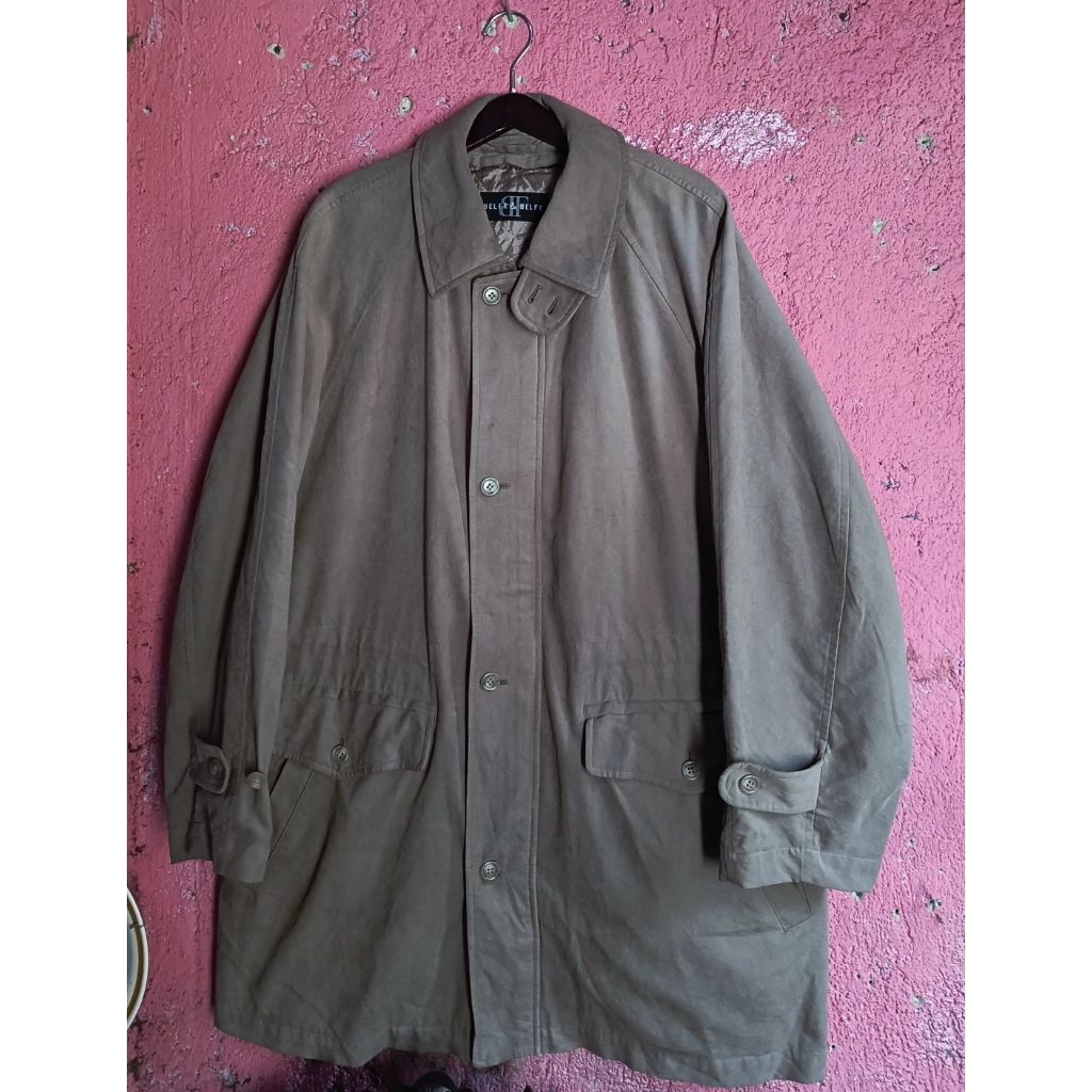 Long parka jaket belfe belfe & belfe bahan soft shel