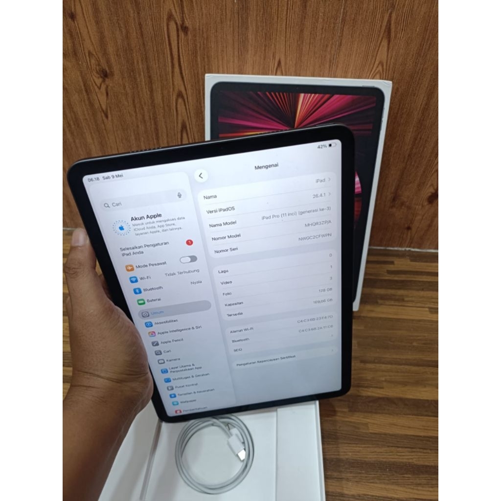 Second iPad Pro M1 11inch 128gb Original Murah