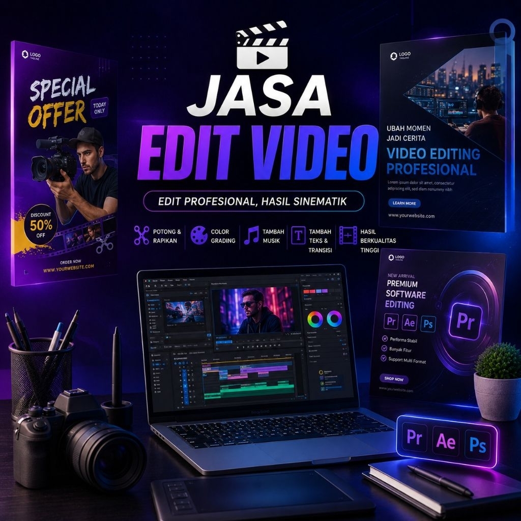 JASA EDIT VIDEO MURAH & BERKUALITAS | Reels TikTok Vlog Motion Graphic