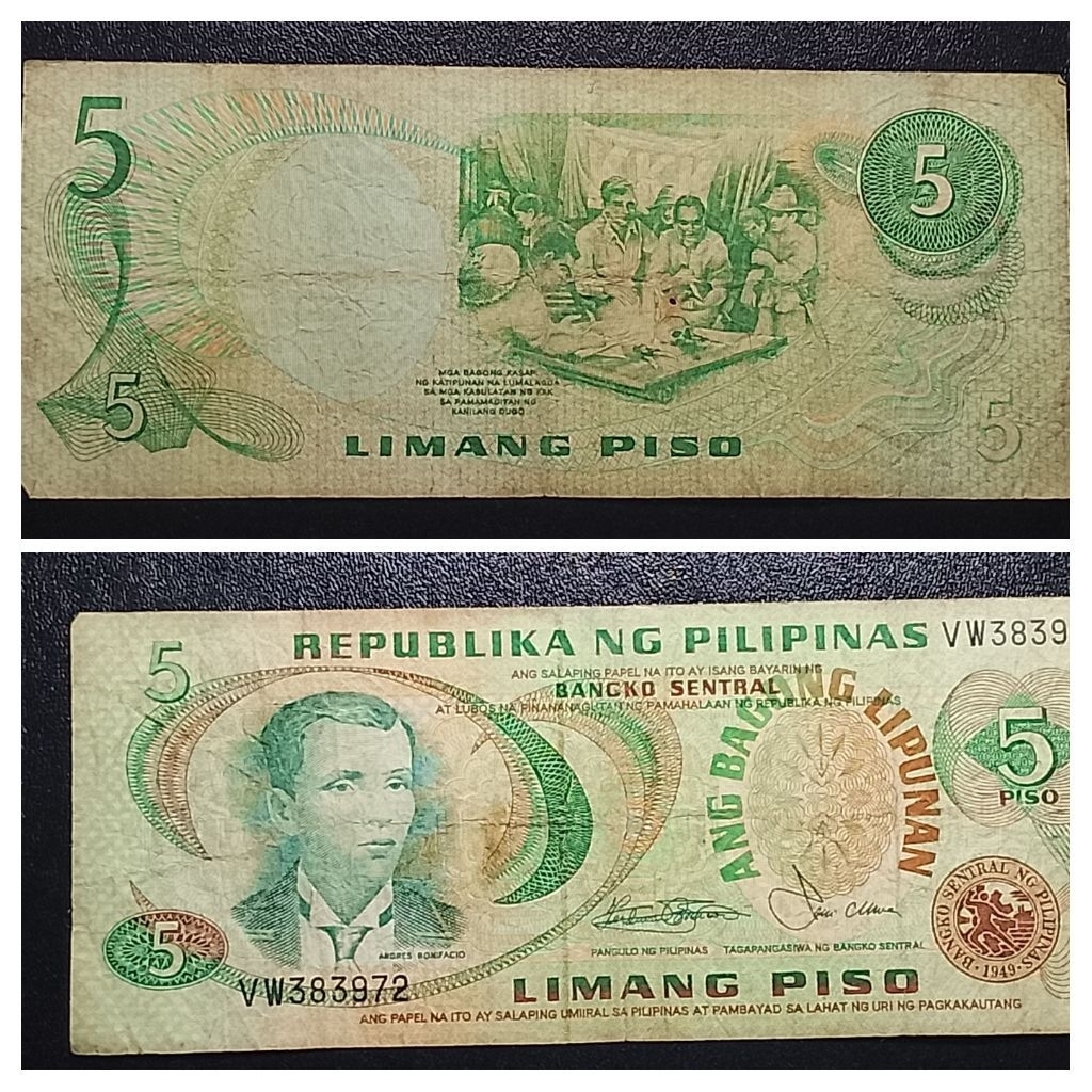 uang asing Philipina 5 piso p3655