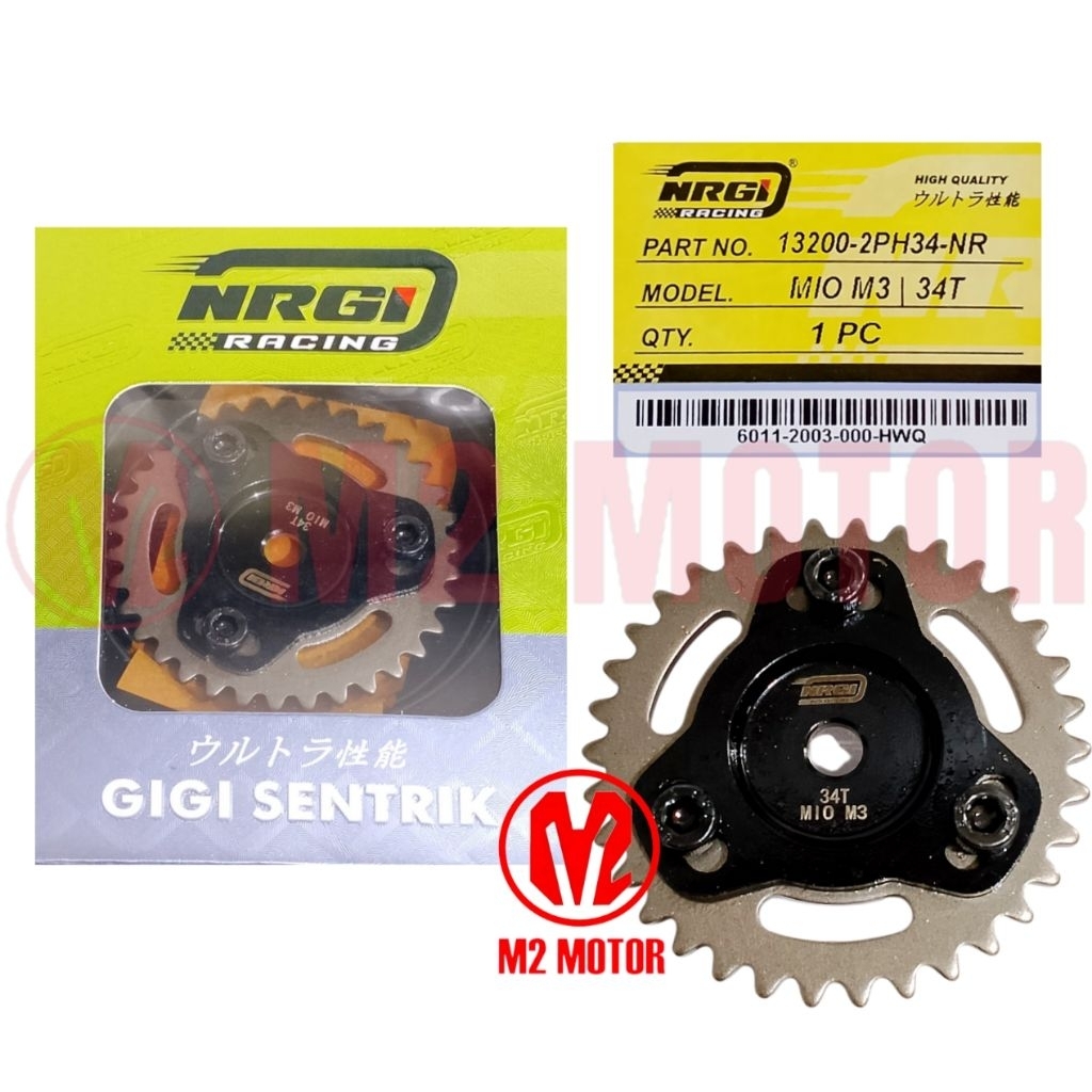 GEAR SENTRIK MIO M3 34T GEAR SENTRIK RACING NRGI