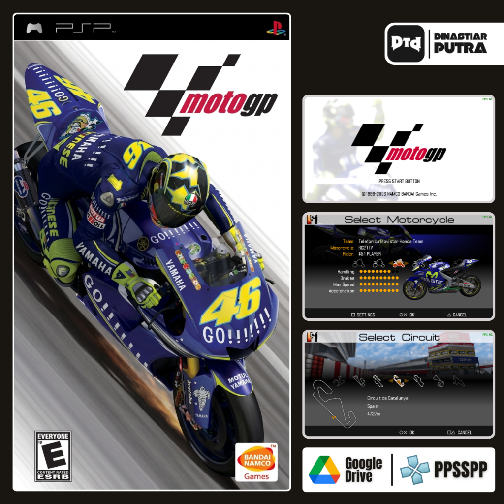 Game PSP Moto GP - Format ISO Siap Main (Google Drive)