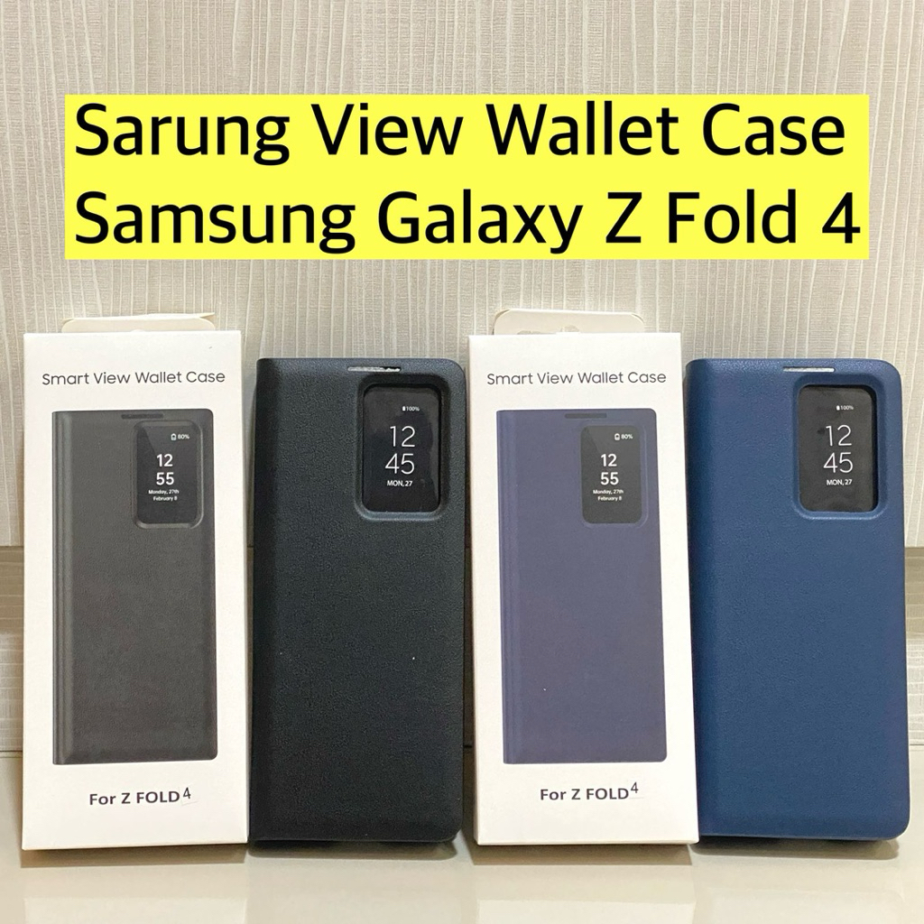 case Z Fold 4 || Smart View Wallet Case Samsung Galaxy Z Fold 4 / Flip cover Samsung Z Fold 4 / Leat