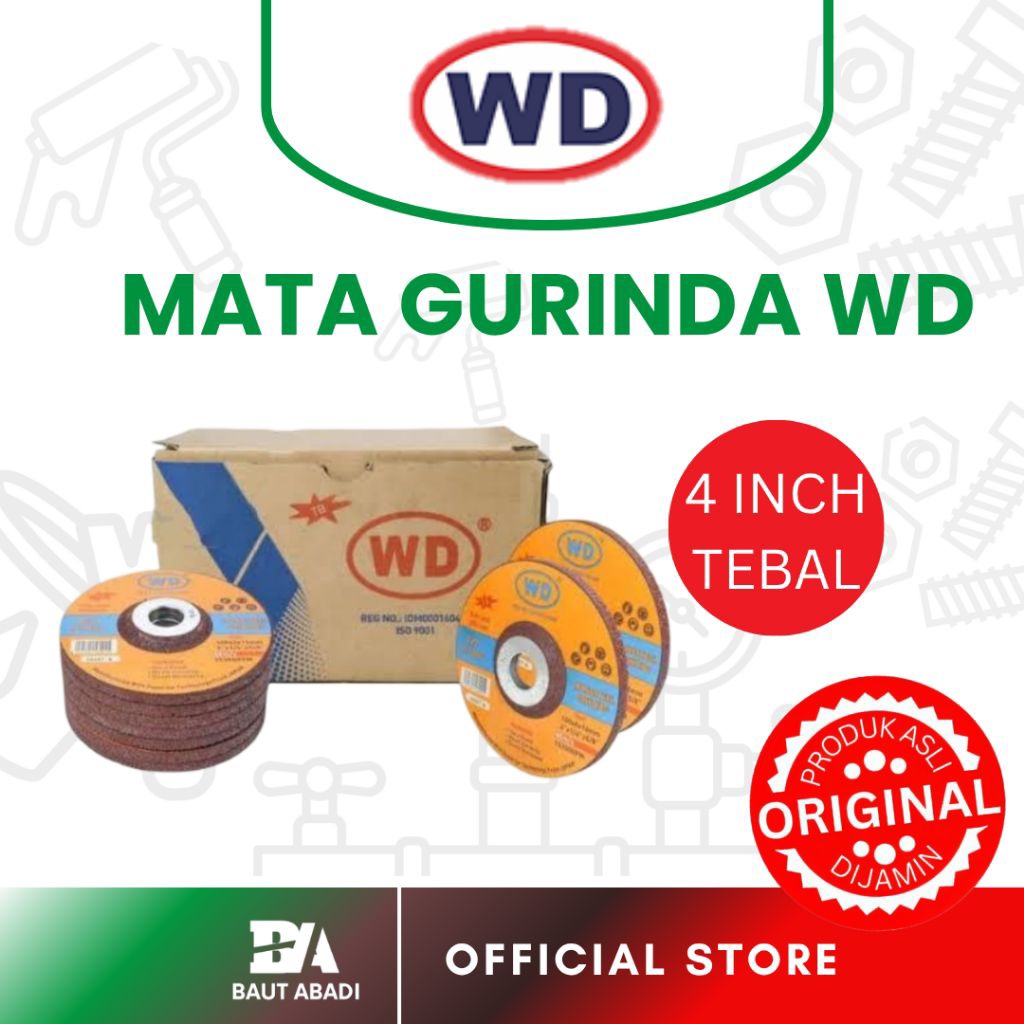 Batu Poles Gurinda Mata Gurinda Tebal Poles 4 inch
