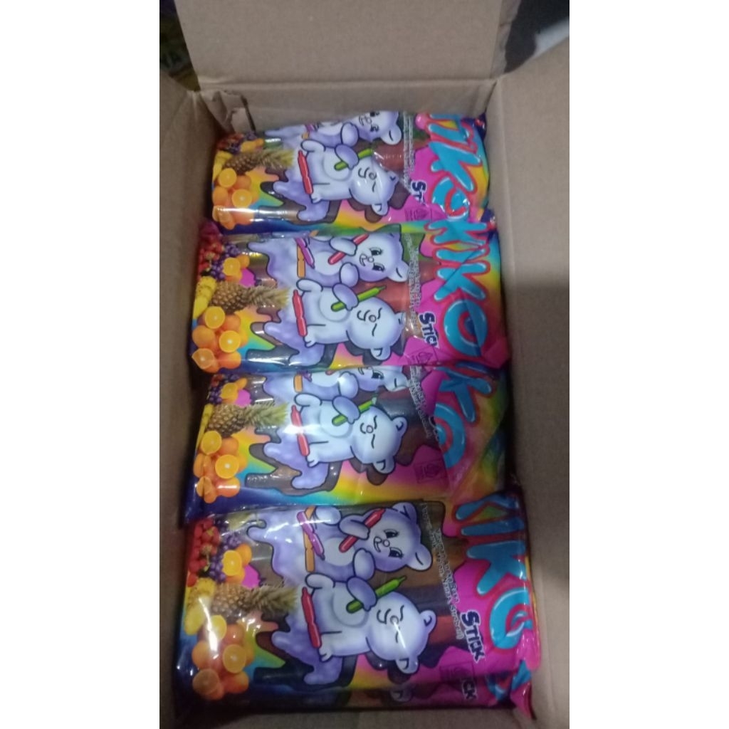 KIKO Es Stik Jelly - 10 Sticks, Rasa Buah Alami, Berserat Tinggi