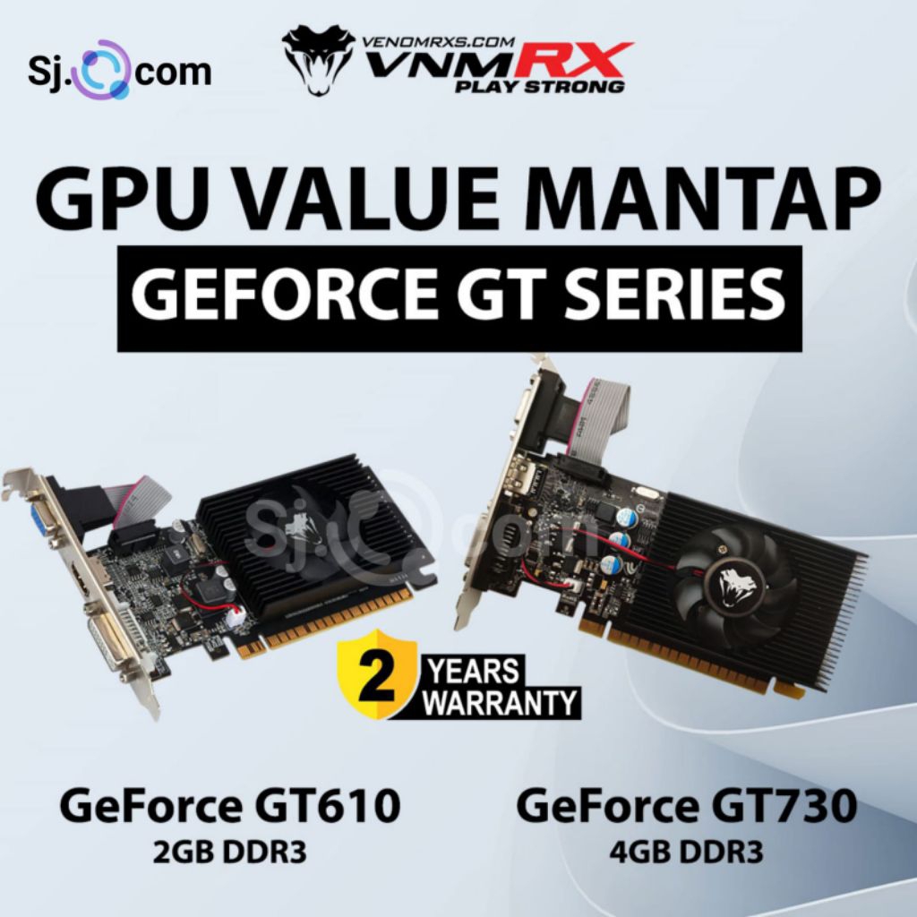 VENOMRX VGA VENOMRX NVIDIA G610 2GB DDR3 / VGA VENOMRX GT730 4GB DDR3 / VGA VENOMRX GTX 750TI 4GB DD