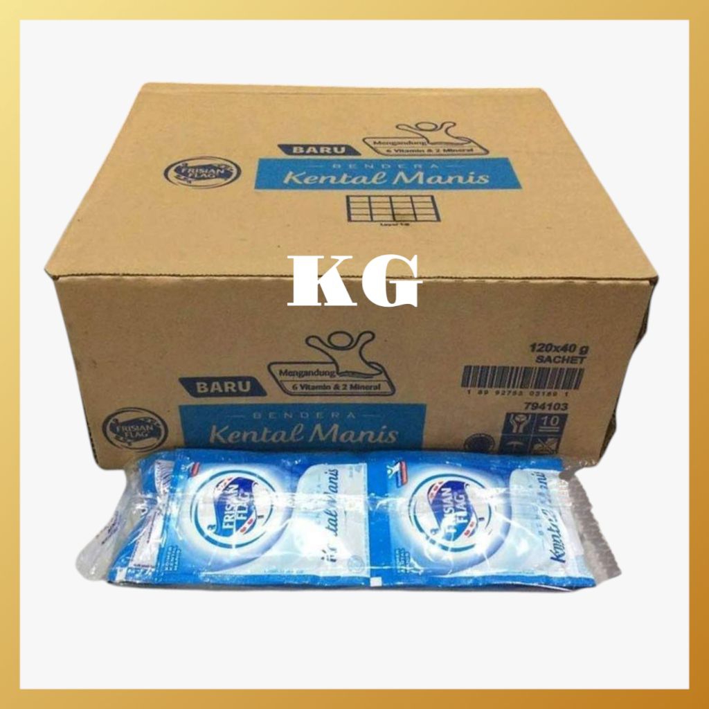 Frisian Flag Sachet 1 Dus isi 120 Sachet Susu Bendera Putih