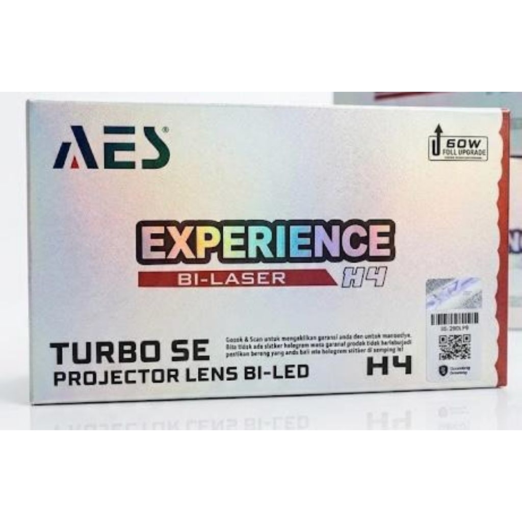 Lampu AES EXPERIENCE Bi Laser H4 Turbo SE Projector Lens Bi - LED
