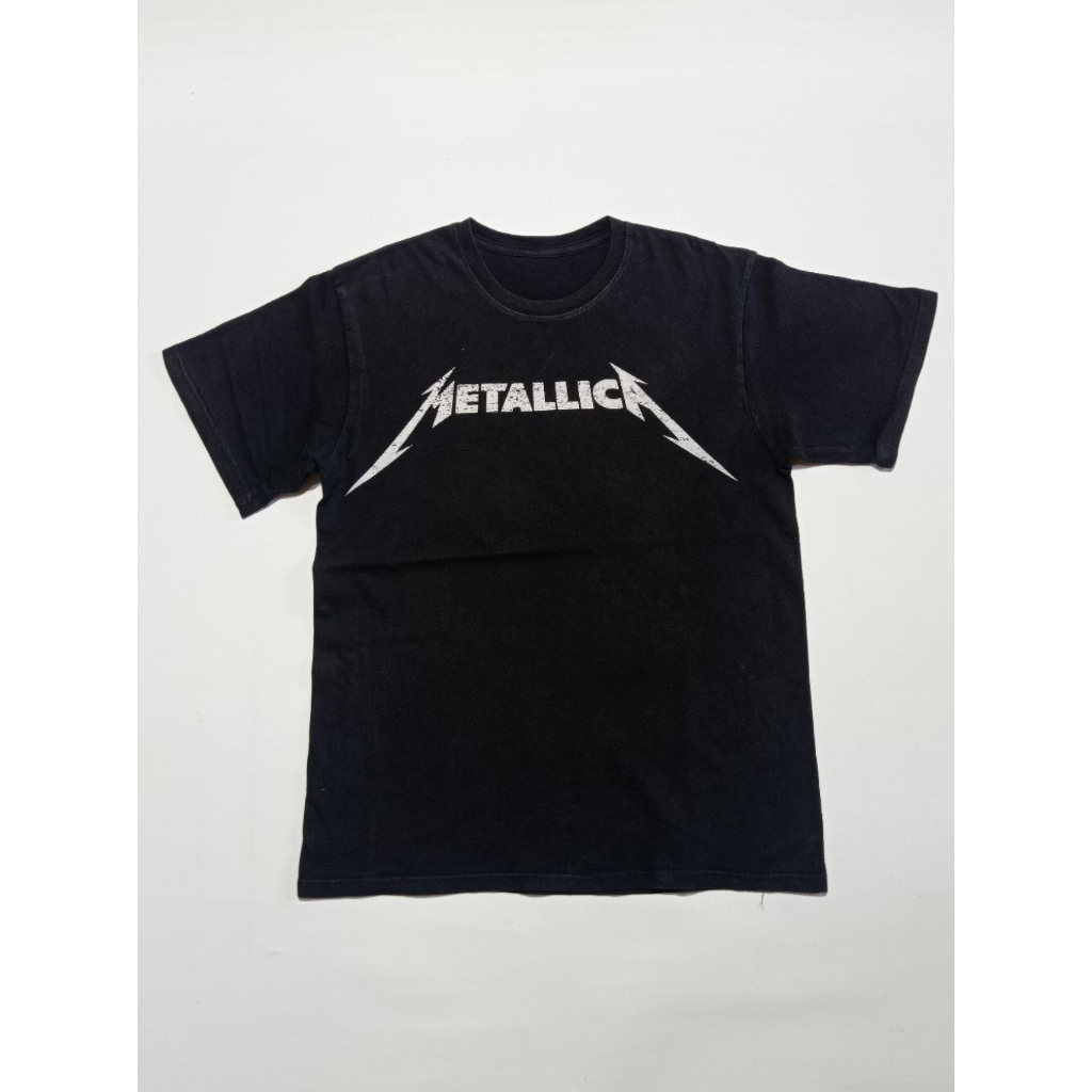 Kaos Band Metallica Official Merchandise Warna Hitam Size M Second Brand Metallica
