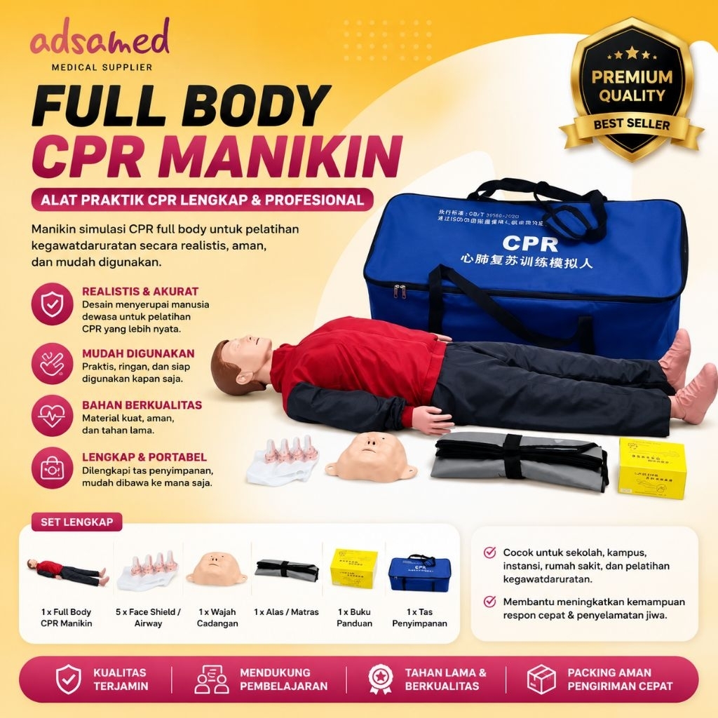Phantom Manikin CPR Full Body Training CPR PVC
