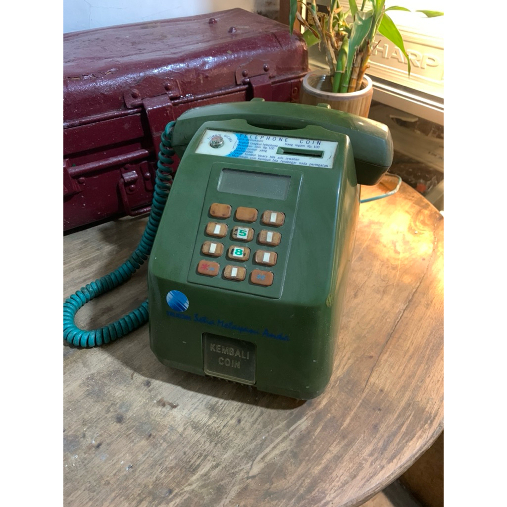 telepon koin telkom jadul vintage