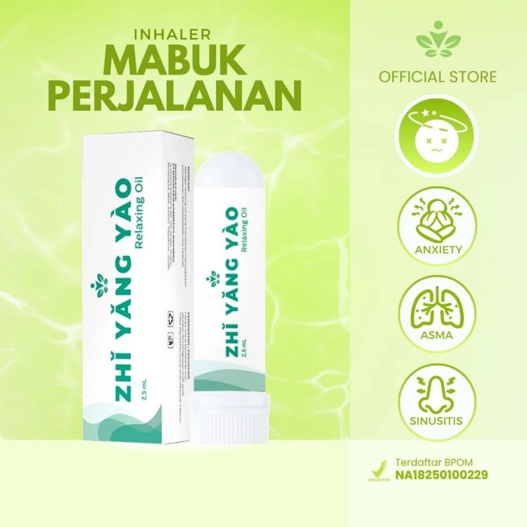 ZHI YANG YAO - Zhi yang Yao Asli Inhaler Aromaterapi Obat Vertigo Pernafasan Vertigo Flu Radang sinu