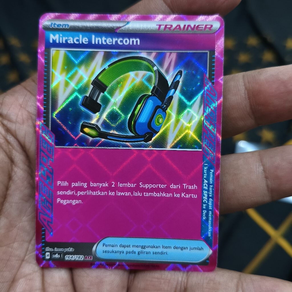 miracle intercom ace tcg pokemon / kartu pokemon
