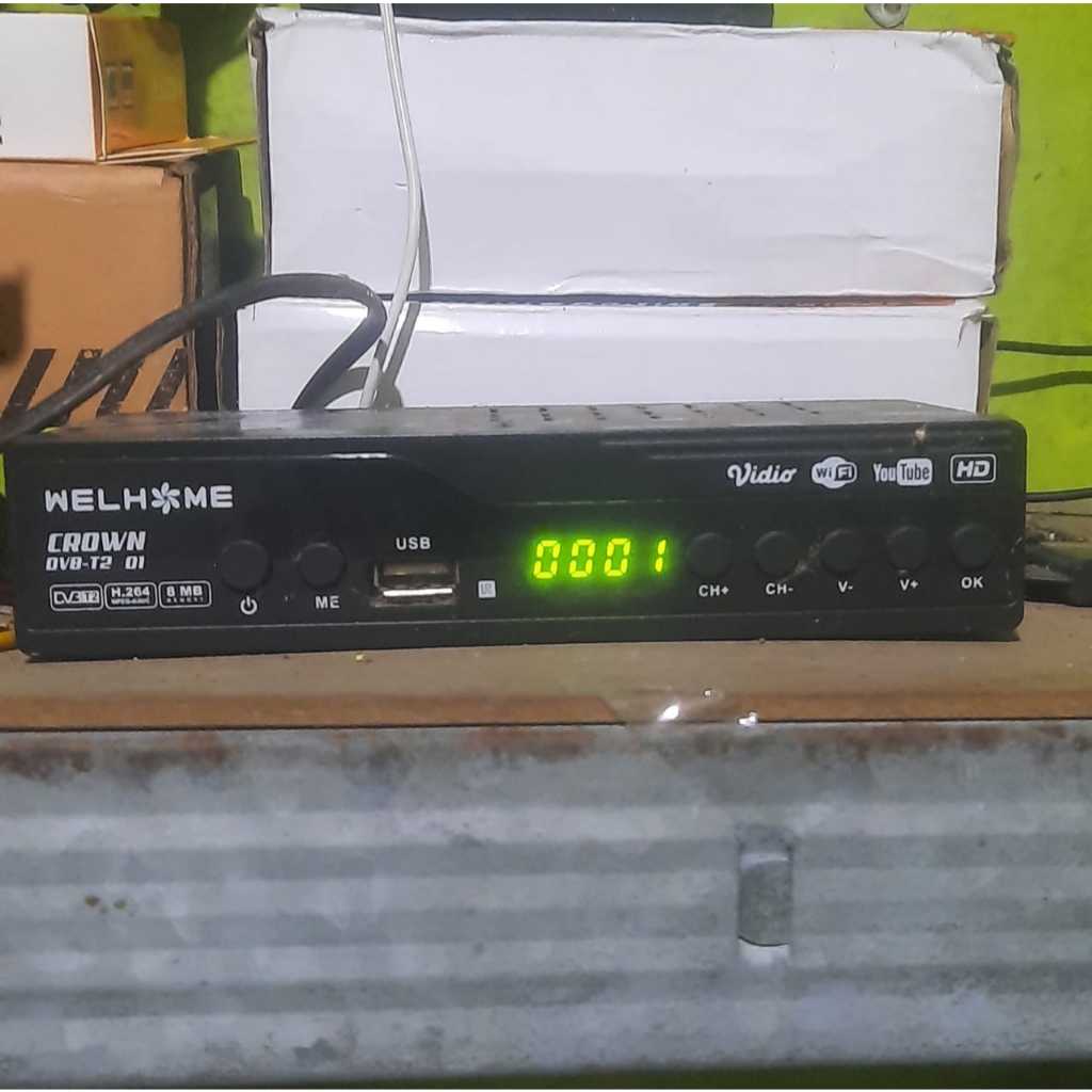 Set Top Box STB TV Digital Welhome DVB-T2 (Bekas)