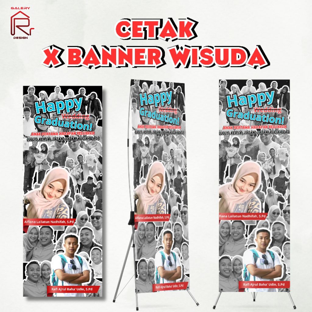 (FREE DESAIN) X BANNER WISUDA | BANNER WISUDA | BANNER GRADUATION MURAH
