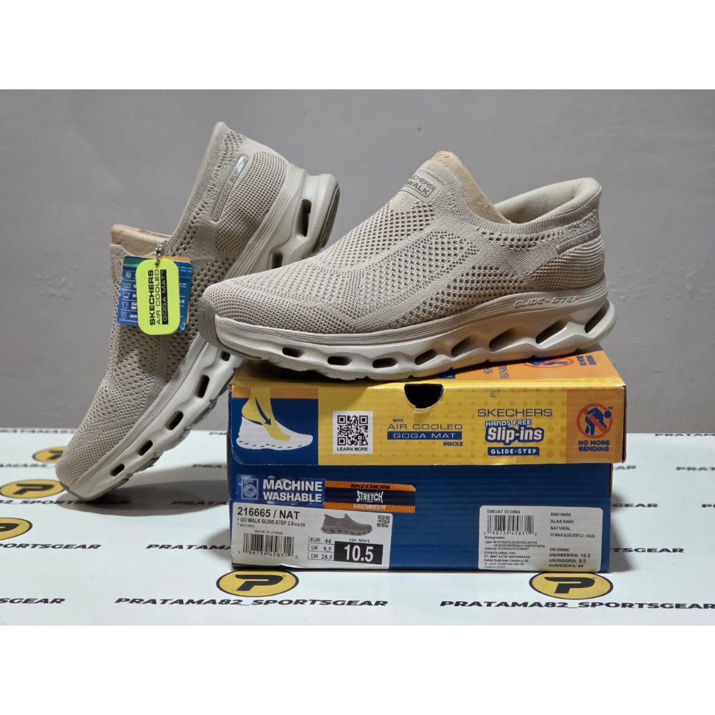 SIZE 44 ( 28.5 CM ) ORIGINAL ASLI SKECHERS SLIP-INS GO WALK GLIDE STEP 2.0 CALEB ON SEPATU SPORT CAS