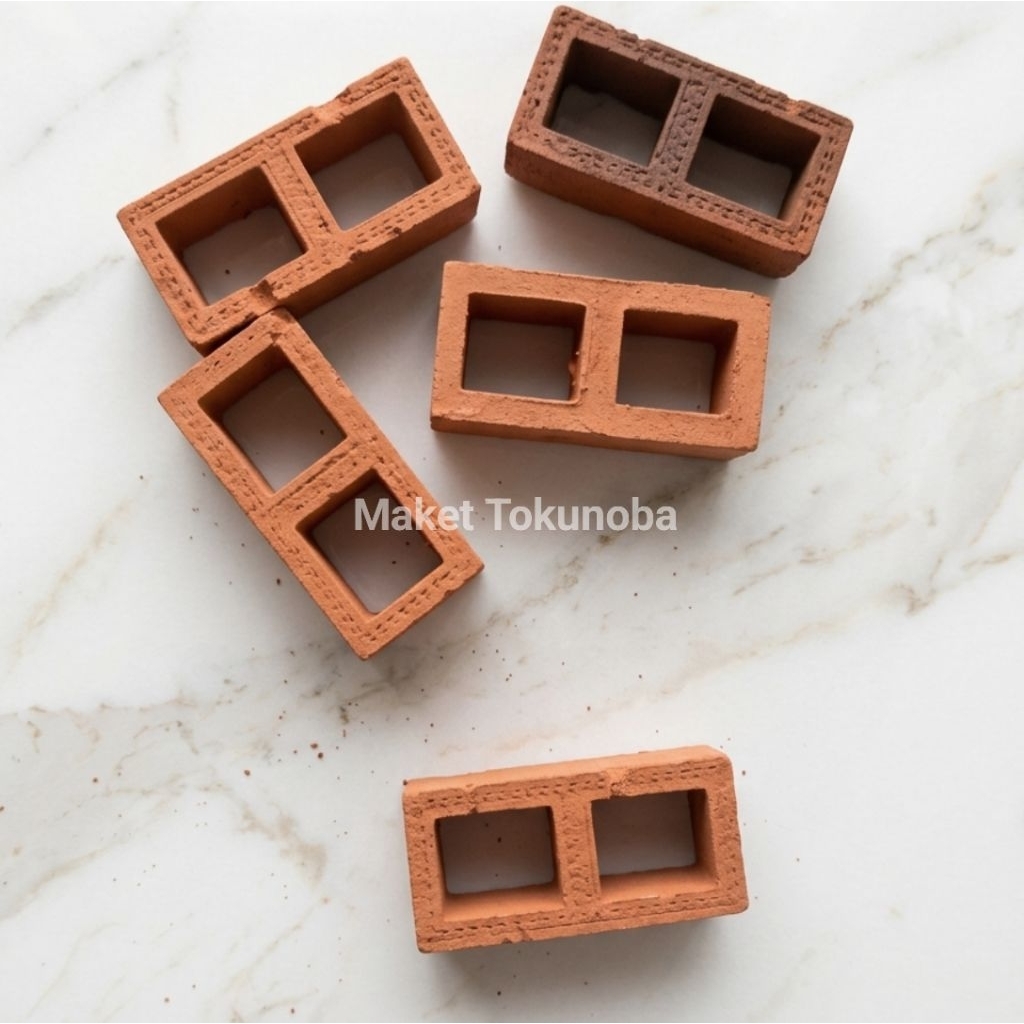 Miniatur Batako Realistik - Batu Batako mini untuk Diorama, Maket