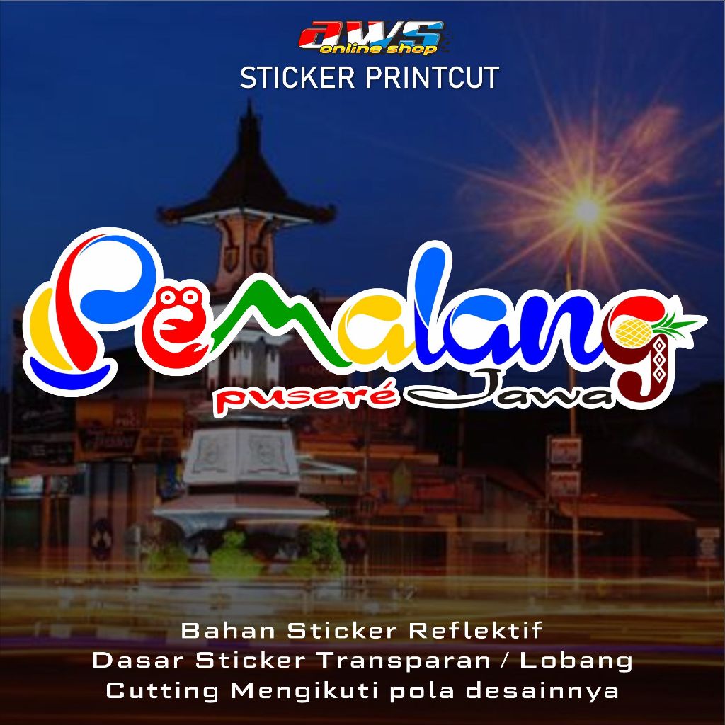 Sticker Printcut Pemalang Pusere Jawa