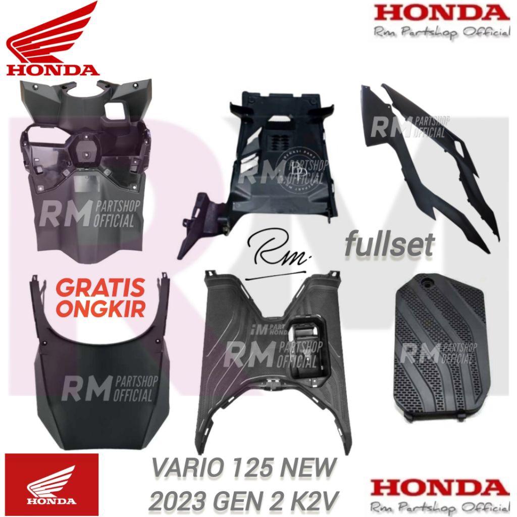 paketan body kasar Cover Under Kolong Tutup Dek Lantai Bawah Pijakan Kaki New Vario 150 K59J vario 1