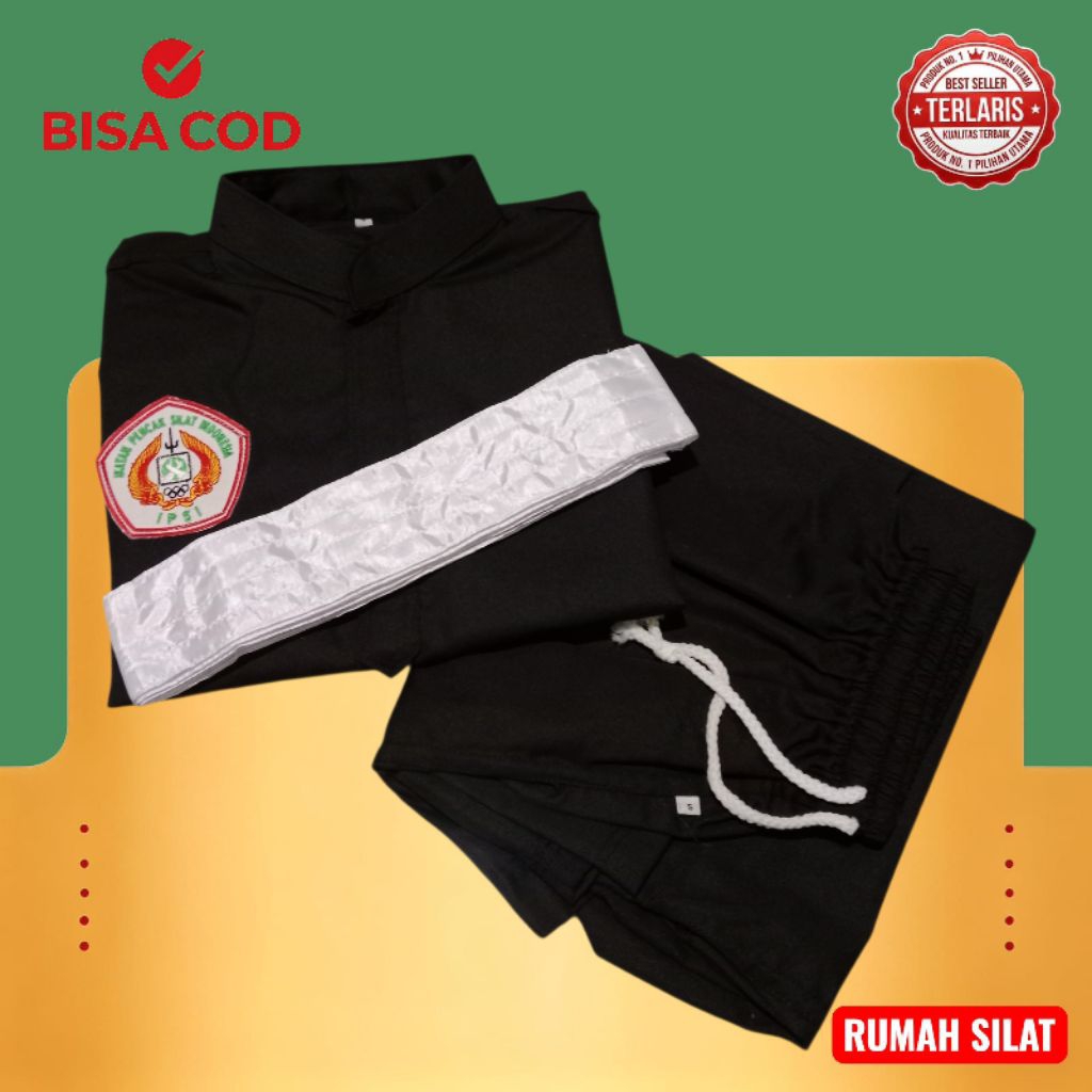 SERAGAM IPSI PENCAK SILAT/BAJU SILAT IPSI LENGKAP FREE SABUK