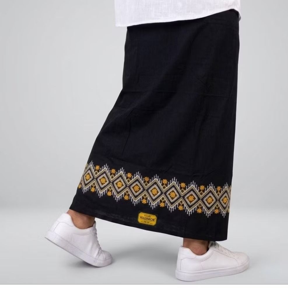 Sarung wadimor bordir pria - Sarung kemasan box - Sarung Shalat