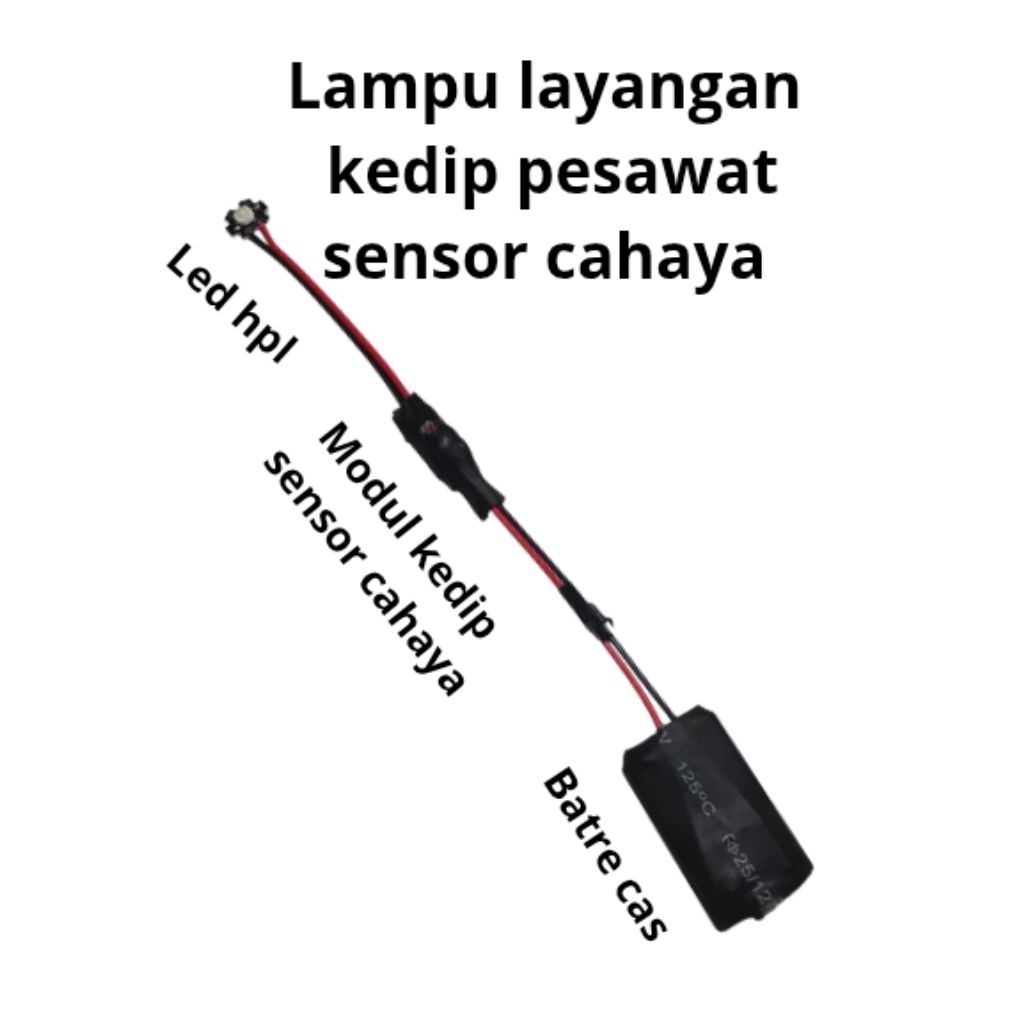 lampu layangan kedip pesawat sensor cahaya