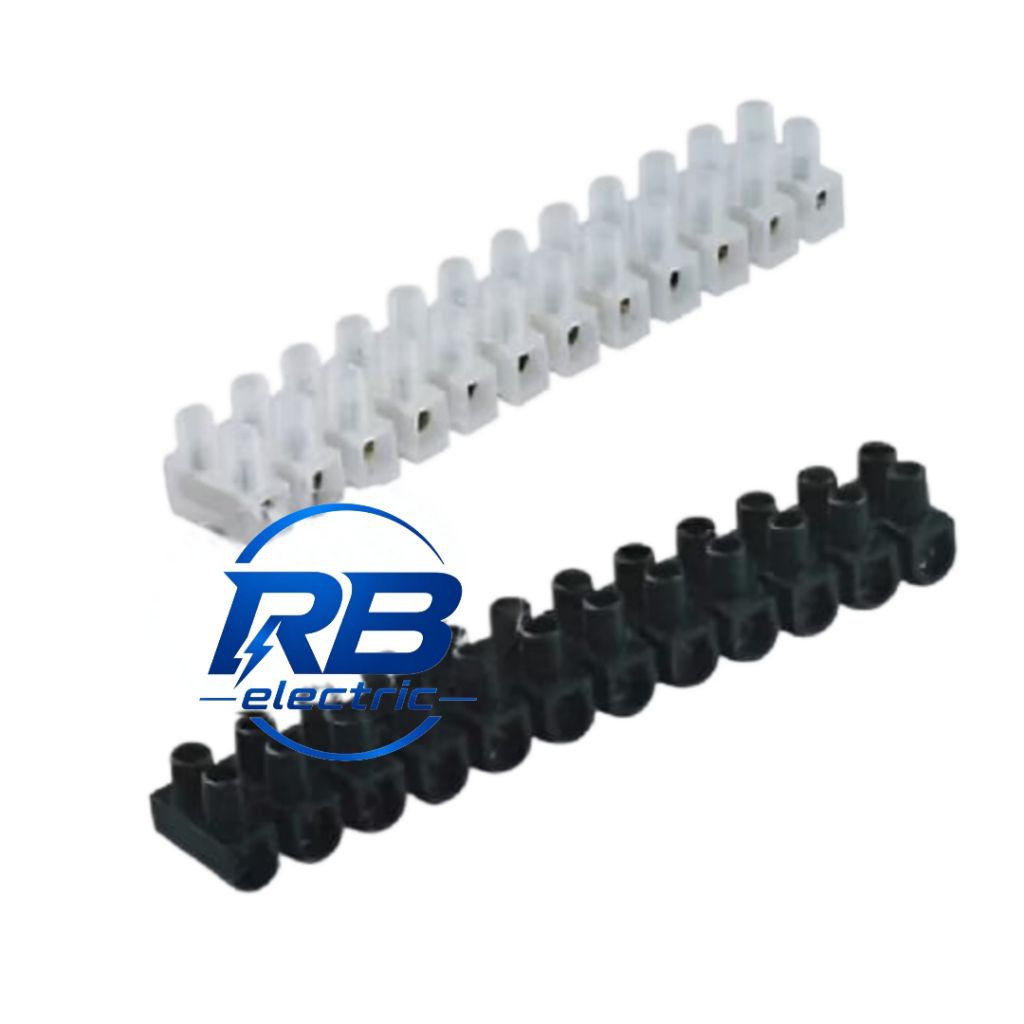 TERMINAL BLOCK KRUSTIN 10mm 10A/TERMINAL BLOK KRUSTIN 10mm 10A HITAM PUTIH
