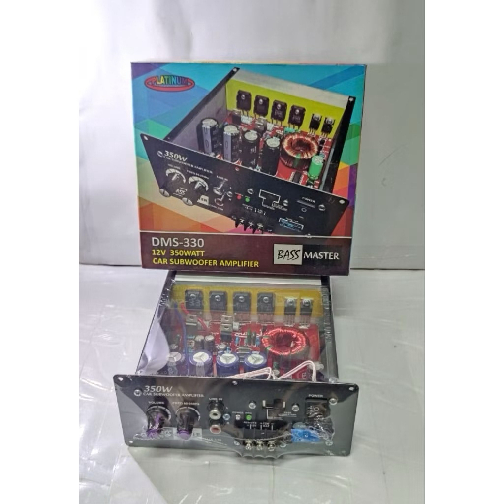 PLATINUM DMS-330 KIT POWER AMPLIFIER SUBWOOFER MONOBLOK MOBIL
