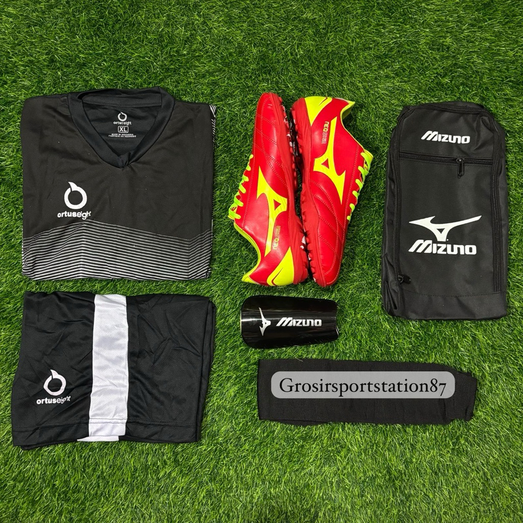 SEPATU MINI SOCCER TURF MIZUNO PAKET KOMPLIT NEW ARIVAL