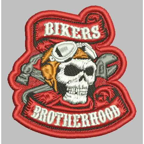 PATCH BORDIR LOGO BIKERS BROTHERHOOD