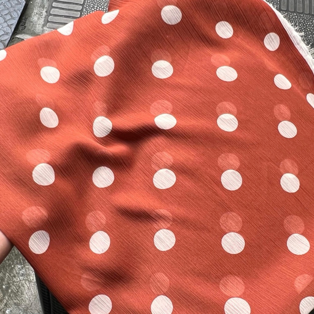 kain sifon motif - kain sifon yoryu - kain sifon yoryu motif polkadot